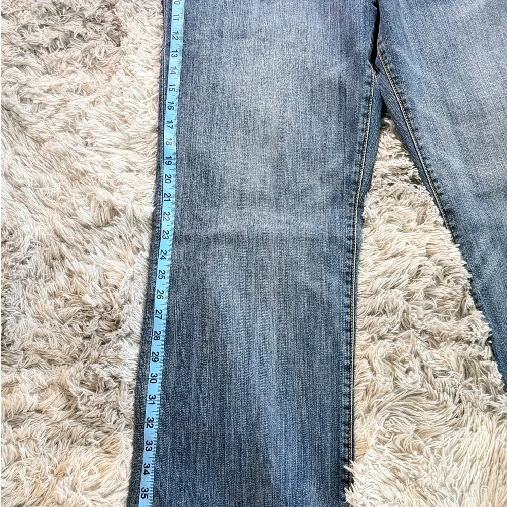 Seven7 Women's Medium Blue Flare Jeans - Picture 5 of 8